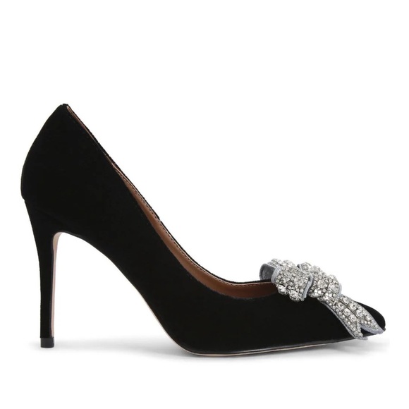 Kurt Geiger London Belgravia Bow Pumps Black - Picture 7 of 17